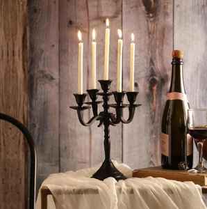 Bougeoir noir en aluminium fait à la main support décoratif pour bougeoir meilleure fabrication au prix de gros - Product Image 4