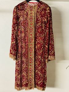 Maxivestido bohemio embellecedor con cuentas para mujer, caftán bohemio con cuentas, dorado, bordado, espalda embellecedora - Product Image 2