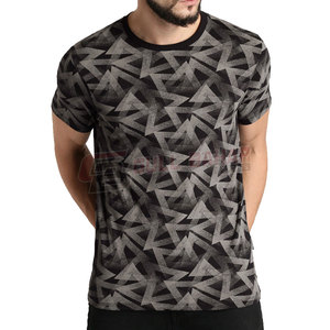 Camiseta Casual para Hombre con Logotipo Personalizado, Cuello Acanalado, 100% Algodón, Transpirable y Personalizable - Product Image 1