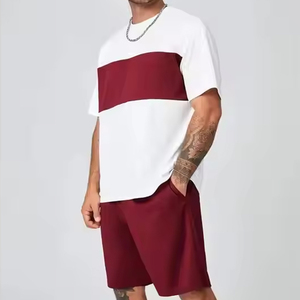 DAKHA SPORTS Conjunto de Camiseta y Pantalones Cortos de Verano para Hombre, Dos Tonos, Ecológico, de Secado Rápido, Transpirable, Tejido de Punto de Algodón/Poliéster - Product Image 2