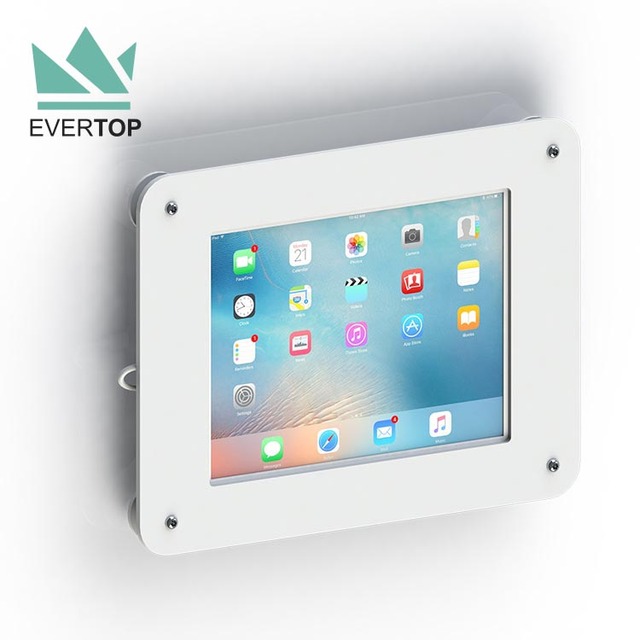 LSW01-B 7.9-12.9 Inch Universal Acrylic case for Tablet Wall Mount,VESA Mountable Tablet Wall Mount Enclosure for IPad, Air Pro