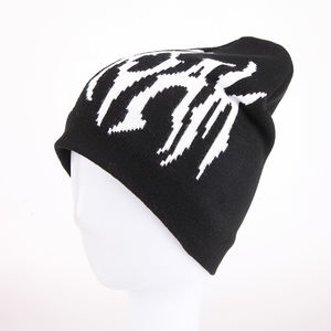 Gorro de invierno de punto sin puños de alta calidad personalizado, gorro cálido de mohair con diseño Jacquard personalizado de fabricante - Product Image 1