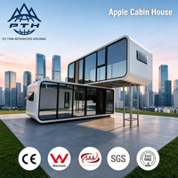 Cabane de luxe Apple de 26 m², maison préfabriquée modulaire avec salle de bain, prête pour hôtel ou complexe hôtelier