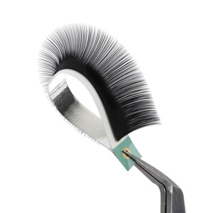 Extensions de cils en cachemire Easy Fan, douces et moelleuses, cils noirs mats, individuels, ruban adhésif personnalisé, fournisseur de cils en gros - Product Image 3