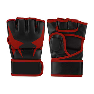 Guantes de cuero MMA de medio dedo personalizados de alta calidad para hombre, diseño de encaje fácil de usar, precio razonable a la venta para artes marciales, Boxeo - Product Image 1