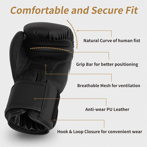 Gants de boxe professionnels Logo personnalisé en cuir combat entraînement choc gants de boxe couleur personnalisée hommes gants de boxe - Product Image 4