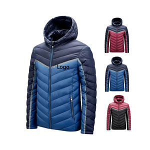 Vestes matelassées à capuche surdimensionnées pour hommes, avec logo personnalisé de qualité supérieure, teintes unies avec service OEM disponible - Product Image 2