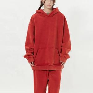 Survêtement pour femmes surdimensionné personnalisé en coton éponge français survêtement ensemble unisexe deux pièces français éponge survêtements - Product Image 2