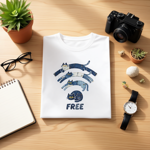 T-Shirt Unisex 210GSM 100% Cotone Casual con Logo Personalizzato Stampato sul Davanti Disponibile in Stampa DTG e Serigrafia Taglia XXL - Product Image 3