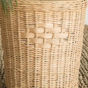 Juego de Macetas de Mimbre, Soporte Redondo Tejido para Macetas, Maceta de Mimbre Natural, Contenedor para Plantas de Interior, Decoración de Mimbre para el Hogar y el Jardín - Product Image 5