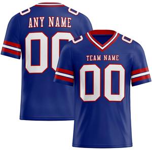 Camiseta de Fútbol Americano OEM 100% Poliéster de Secado Rápido, Tejido de Malla Transpirable, Cuello en V, Manga Corta, Ajuste Atlético - Product Image 1