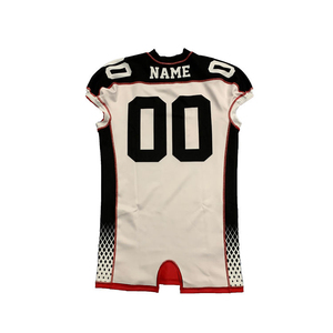 2025 maillots de football américain conçus sur mesure uniformes respirants pour jeunes avec manches courtes Techniques imprimées de la plus haute qualité - Product Image 6