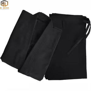 Artes marciales tradicionales Uniformes de kárate negros Hombres uniformes de kárate negros de alta calidad Lona de 10-12oz - Product Image 1