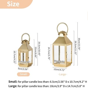 Pilar óptimo hecho a mano linterna marroquí soporte de decoración de hierro clásico para bodas y fiestas de Navidad en interiores y exteriores - Product Image 4