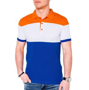 T-shirt en coton extensible T-shirt en élasthanne Dernière conception Séchage rapide T-shirt à rayures élégant Sweat-shirt Multi Colors Block Printing - Product Image 1