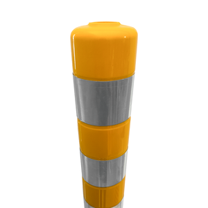 Delimitador de Bollard Flexible de 75 x 8 cm, Amarillo, Juego de 5 Piezas para Guía de Estacionamiento - Product Image 4