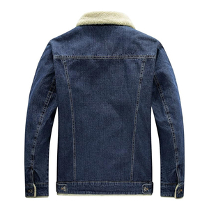 Veste en jean d'hiver pour homme, respirante, OEM, style streetwear, décontractée, boutonnée, coupe oversize, écologique, coupe-vent - Product Image 5
