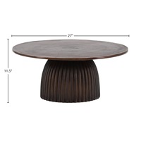 Table basse ronde en métal moderne, simple et écologique, avec taille personnalisable pour une utilisation polyvalente dans le salon, l'hôtel et la maison