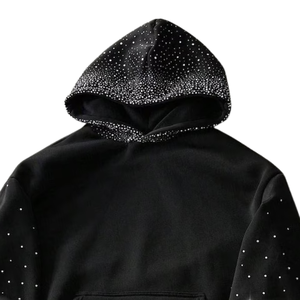 Luxury Rhinestone Crystal Bling Sparkle Diamond <b>Hoodie</b> <b>for</b> <b>Men</b> Women Autumn Cotton <b>Oversized</b> Streetwear Hip Hop Fashion Pullover - Product Image 5