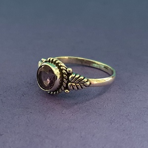 แหวนพลอยอเมทิสต์เงินสเตอร์ลิงประดับแบบคลาสสิกสำหรับงานแต่งงานแหวนพลอยอเมทิสต์สีเงินสเตอร์ลิงแบบ925 - Product Image 2