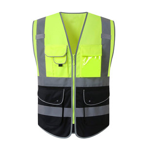Chaleco de seguridad de poliéster de nailon para ropa de trabajo, chaleco de seguridad hecho a medida, chaleco de seguridad de alta visibilidad más vendido - Product Image 1