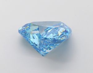 Elegante Anillo de Compromiso de Alta Gama con Diamante Azul Vivido de Corte Corazón de 6.01 Ct, Cultivado en Laboratorio, Claridad VS, Certificado IGI - Product Image 6