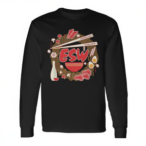 T-shirt a maniche lunghe Eat Ramen Sleep Work - Prodotto promozionale - Product Image 2