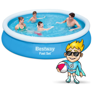 Piscina Inflable de PVC Bestway de 366x76cm para Familias y Niños, Piscina Grande para Jardín, Spa y Natación - Product Image 4