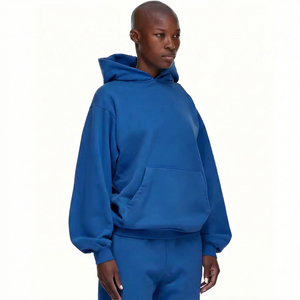 Custom plus-size hoodies, neutral street style, thickened dropped shoulders support personalized logo pattern printing design - Product Image 1