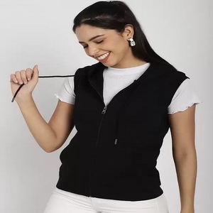 เสื้อฮู้ดแขนกุดของผู้หญิงสไตล์ลำลองเหมาะสำหรับทุกโอกาส - Product Image 1