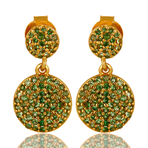 Natural Gemstone <b>Earrings</b> for Women 18k Gold Plated <b>Silver</b> Jewelry <b>925</b> <b>Silver</b> Dangle Drop <b>Earrings</b> for Women Gift for Her - Product Image 4