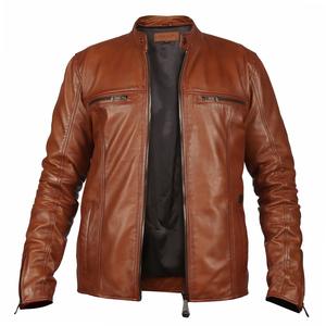 Veste en cuir coupe-vent durable pour hommes de qualité supérieure Offres Spéciales vêtements pour hommes de meilleure conception avec des vestes de compétition - Product Image 2