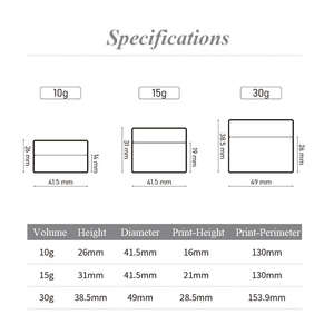 Envase Redondo Transparente de Boca Ancha a Prueba de Fugas, Tarro de Plástico ABS para Cosméticos, Tapa para Crema Facial, Aceite, Ungüento, 10g 15g 30g - Product Image 5