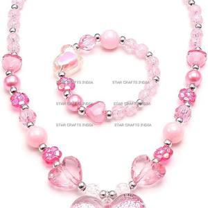 Ensemble de bijoux vintage en acier inoxydable et résine acrylique, collier et boucles d'oreilles, collier multi-rangs, ensemble complet de SCI - Product Image 5