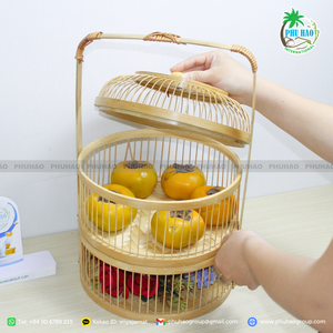 PRODUITS CHAUDS Paniers de rangement en bambou Une alternative naturelle pour une maison sans encombrement de haute qualité - Product Image 6