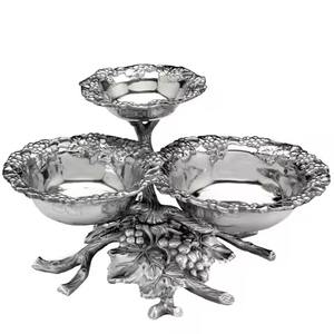 ชามตกแต่งรอมฎอน ชามโลหะใส่ลูกอินทผลัม มีฝาปิด สำหรับใส่ผลไม้และผลไม้อบแห้ง ตกแต่งโต๊ะอาหารแบบอิสลาม สำหรับบ้านสไตล์อาหรับ - Product Image 3