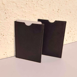 Porte-cartes de crédit en cuir PU NEXXGEN avec blocage RFID, portefeuille fin à double pliage, logo personnalisé, design compact unisexe, élégant et de qualité supérieure - Product Image 4