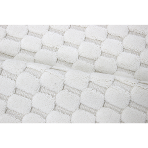 Tapis de bain et de douche Desep en coton recyclé de luxe à motifs géométriques, lavable en machine, pour la maison et l'hôtel, sur mesure 60x100cm, fabriqué en Turquie - Product Image 2