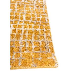 Tapis Kavi Gold en laine nouée à la main et soie de bambou, couleur unie, motif Error Project Esk-471 pour usage domestique - Product Image 4