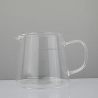 Théière en verre borosilicate résistante à la chaleur pour cuisinière, bouilloire à thé en verre avec infuseur pour thé en vrac, pot à thé pour faire bouillir l'eau