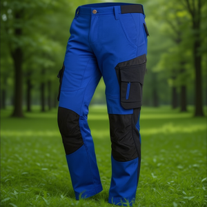 Pantalon de travail FLORIAN pour homme Taille Gr.52 Royal/Noir FHB - Product Image 3