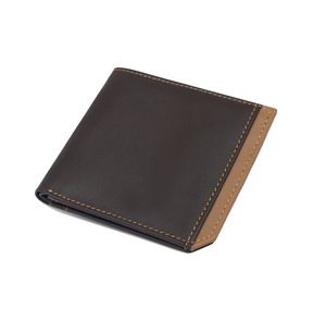 Tarjetero Premium para hombre de alta calidad de fábrica al por mayor, Cartera de piel de pliegue corto con logotipo personalizado, RFID, diseñador OEM - Product Image 1