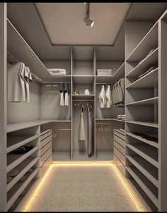 Système de <span class=keywords><strong>dressing</strong></span> moderne et écologique avec éclairage LED, étagères entièrement réglables, grande capacité de rangement pour chambre à coucher et hôtel - Product Image 4