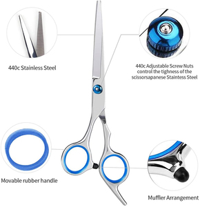 Ensemble de mini ciseaux d'approvisionnement d'usine ciseaux de coiffeur et de cils bon marché avec poignée en céramique et pointe pointue de lame en acier inoxydable - Product Image 3