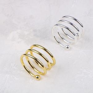 Rond de serviette en acier inoxydable fait à la main ustensiles de cuisine utiliser rond de serviette en acier inoxydable avec logo personnalisé à bas prix - Product Image 5