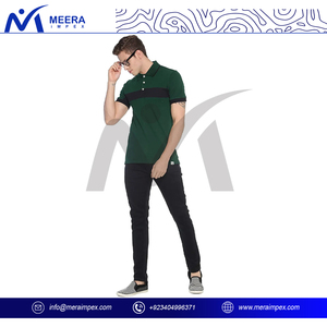 Polo de algodón ajustado y cómodo para hombre, manga corta de secado rápido con cuello en contraste para uso durante todo el día - Product Image 5