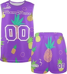 Uniformes de Baloncesto Personalizados al por Mayor, Nuevo Diseño, Impresión por Transferencia de Calor, Transpirable, 100% Poliéster, Ropa Deportiva sin Mangas para Verano - Product Image 4