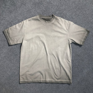 เสื้อยืดผ้าฝ้าย100% สำหรับผู้ชายเสื้อแนวสตรีทแวร์ทรงหลวมแขนสั้นทรงหลวมแนววินเทจสำหรับฤดูร้อนโลโก้ออกแบบได้ตามต้องการ - Product Image 3