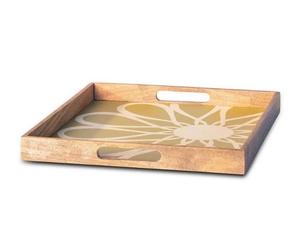 Plateau de service écologique en bois et émail de haute qualité Plateau de service décoratif pour le petit déjeuner le dîner au meilleur prix - Product Image 5