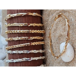 Pulsera de Moda con Diseño Enrollado en Alambre Chapado en Oro y Plata para Reventa - Product Image 5